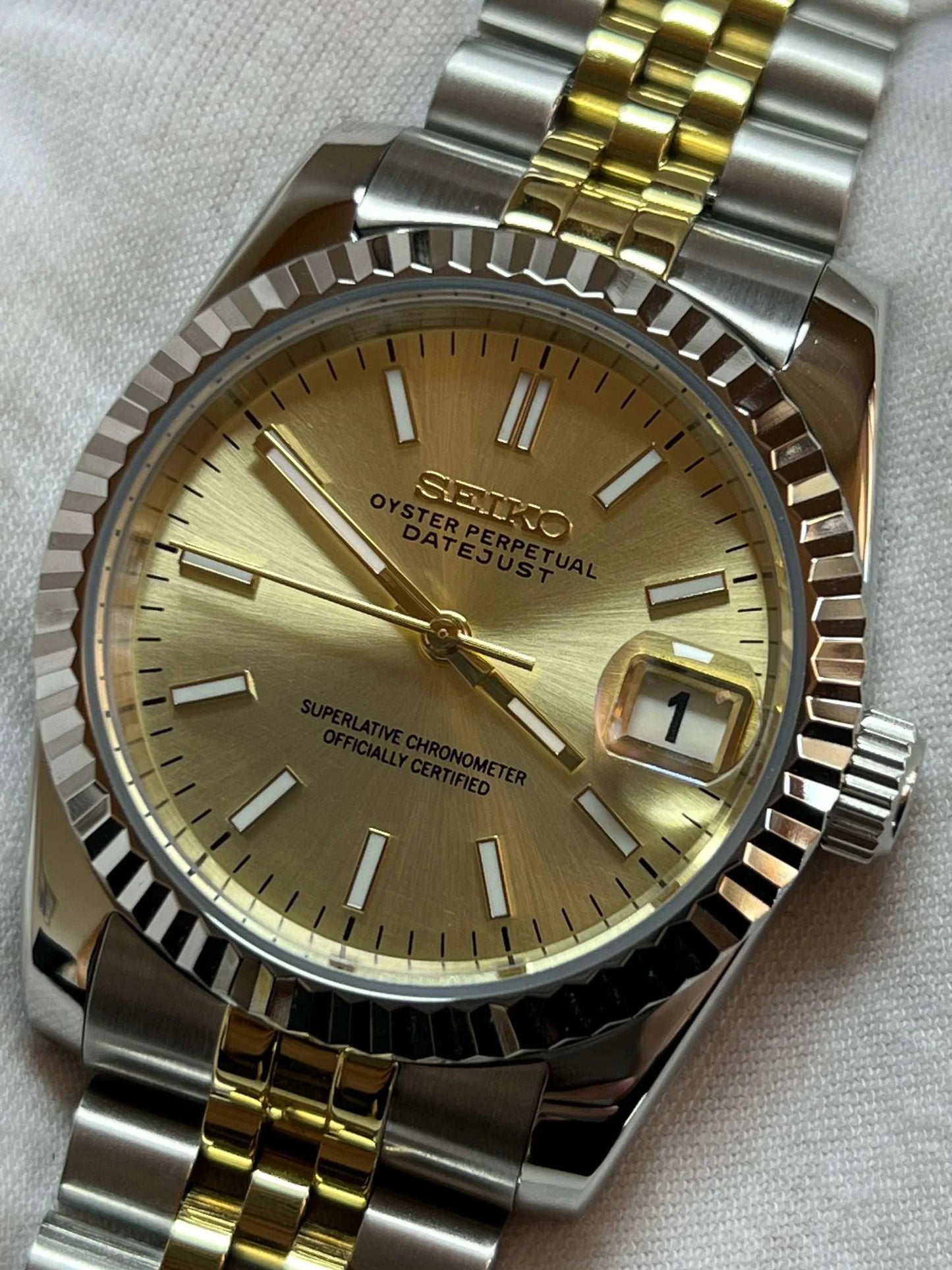 Seiko Datejust Gold Two-Tone Mod