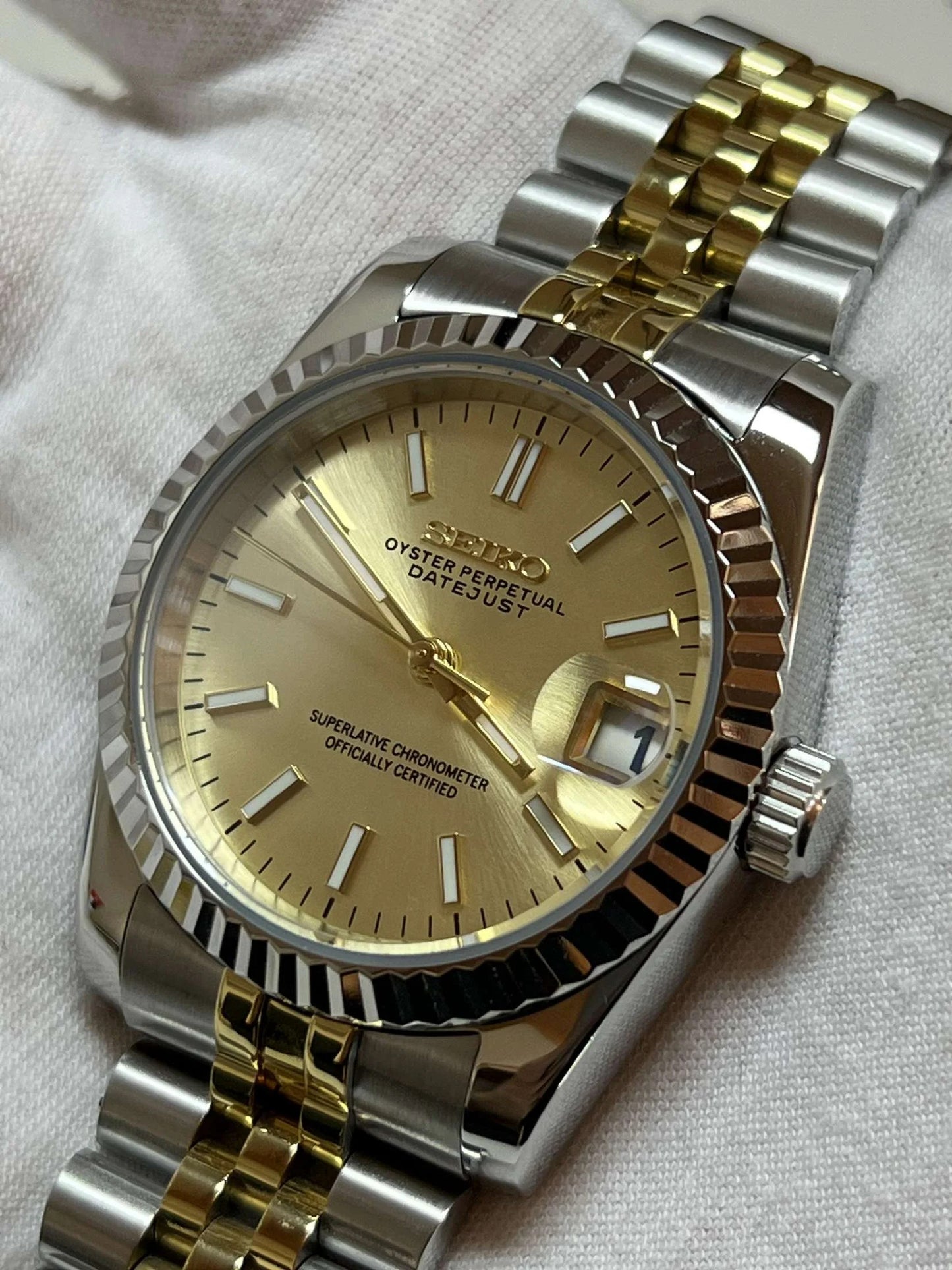 Seiko Datejust Gold Two-Tone Mod