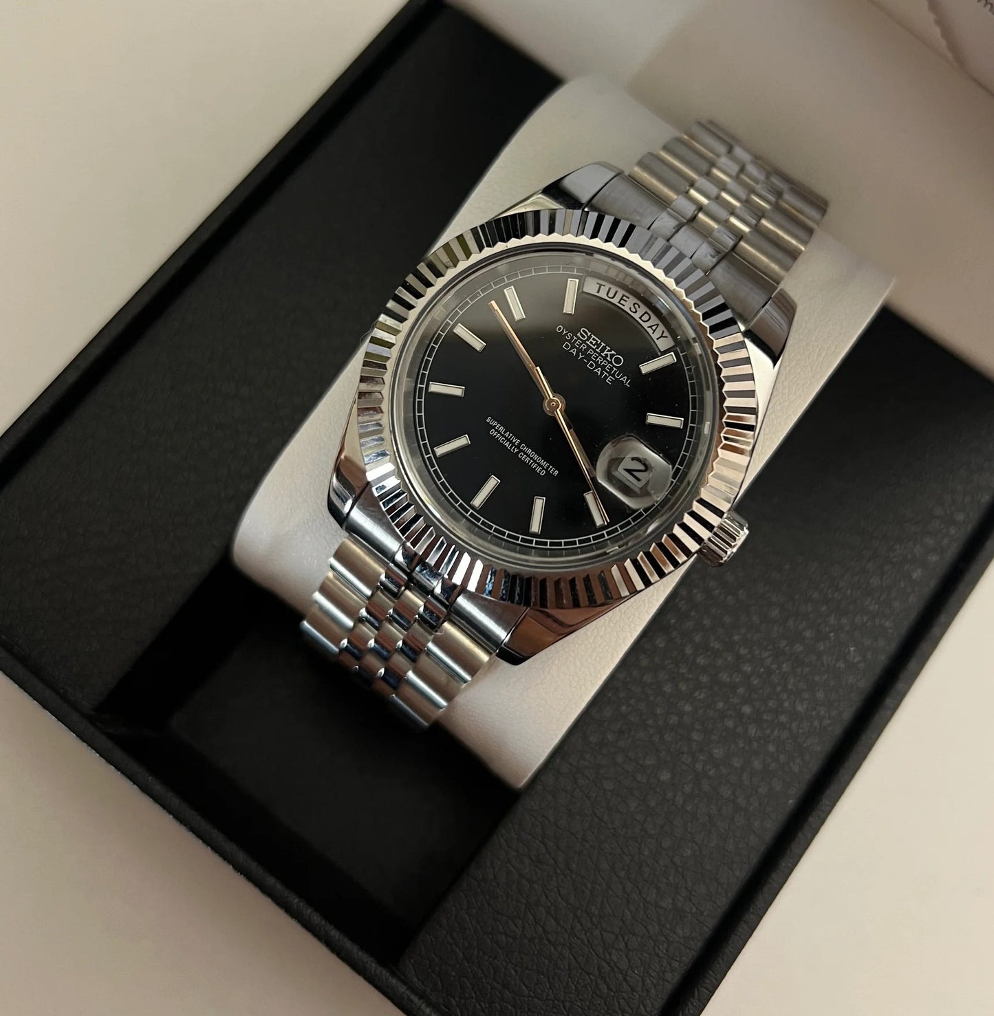 Seiko DayDate Black Mod