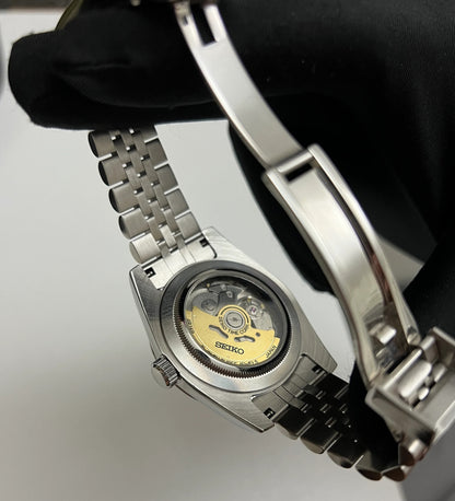 Seiko Datejust Frost White Arabic Mod