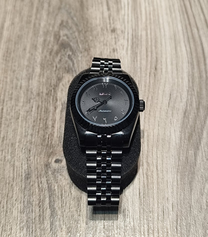 Seiko DateJust All Black Arabic Mod