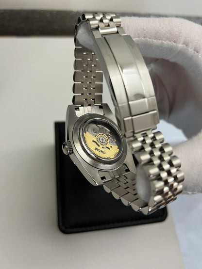 Seiko DateJust Black Roman Mod