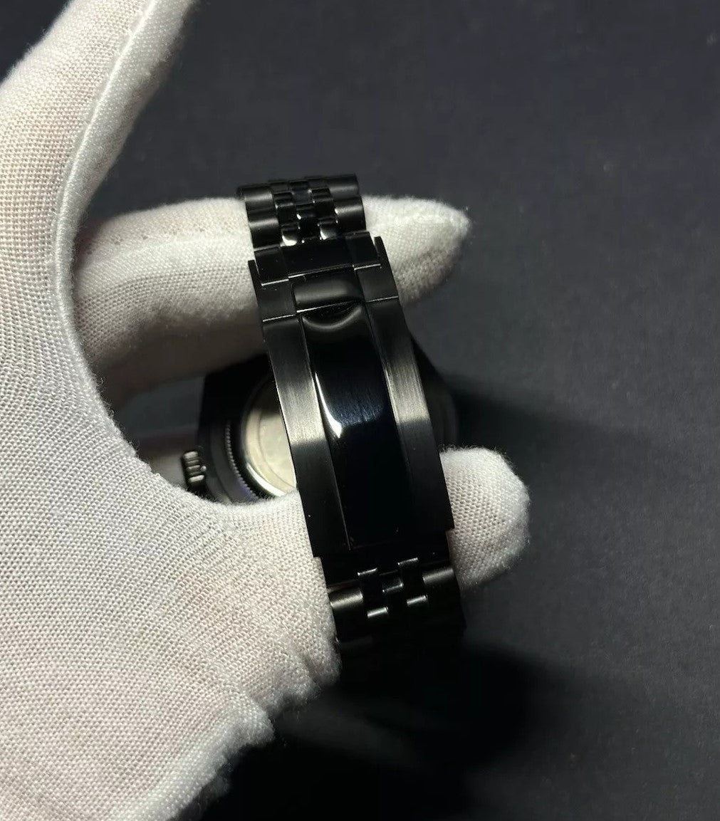 Seiko DateJust All Black Arabic Mod